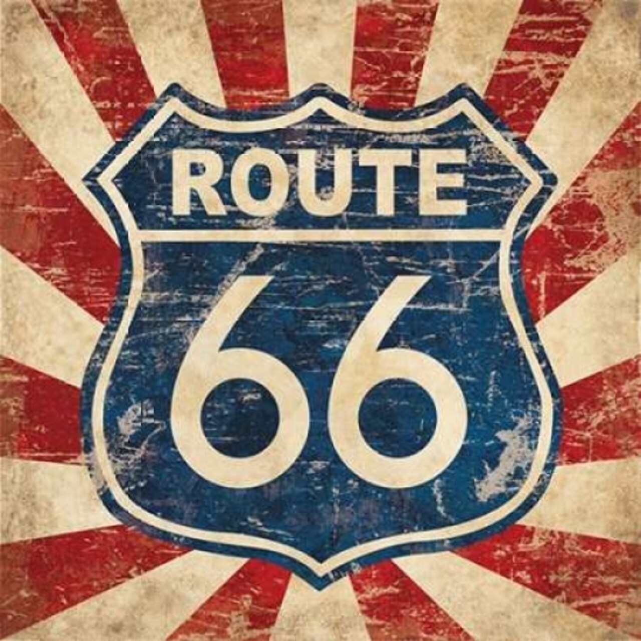 Route 66 I Sq Poster Print by N Harbick - Item # VARPDXHRB210